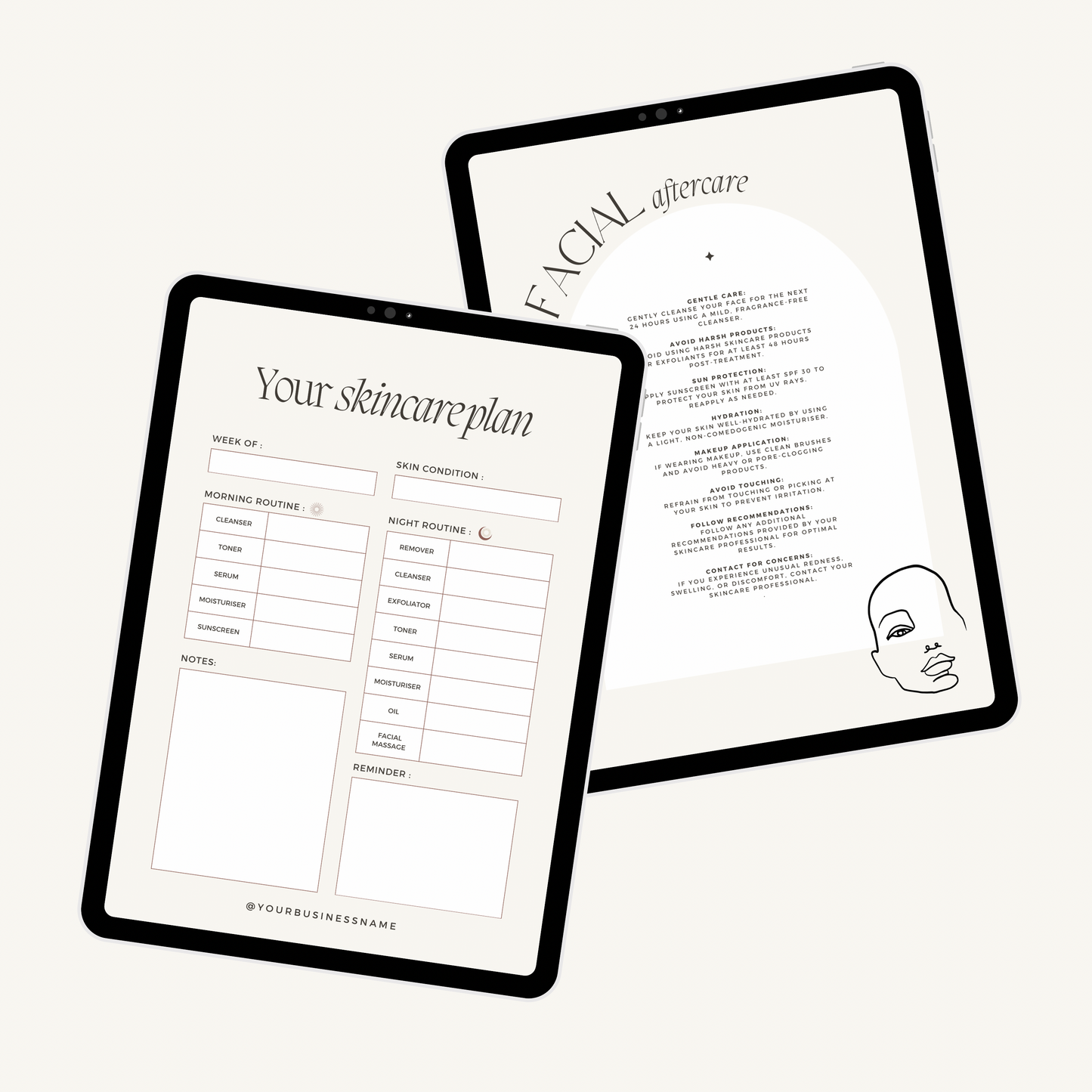 Facial Intake Forms