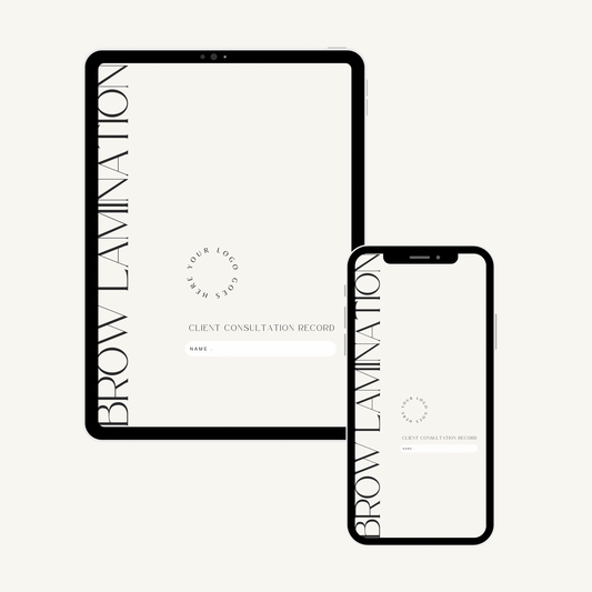 Brow Lamination Intake Forms