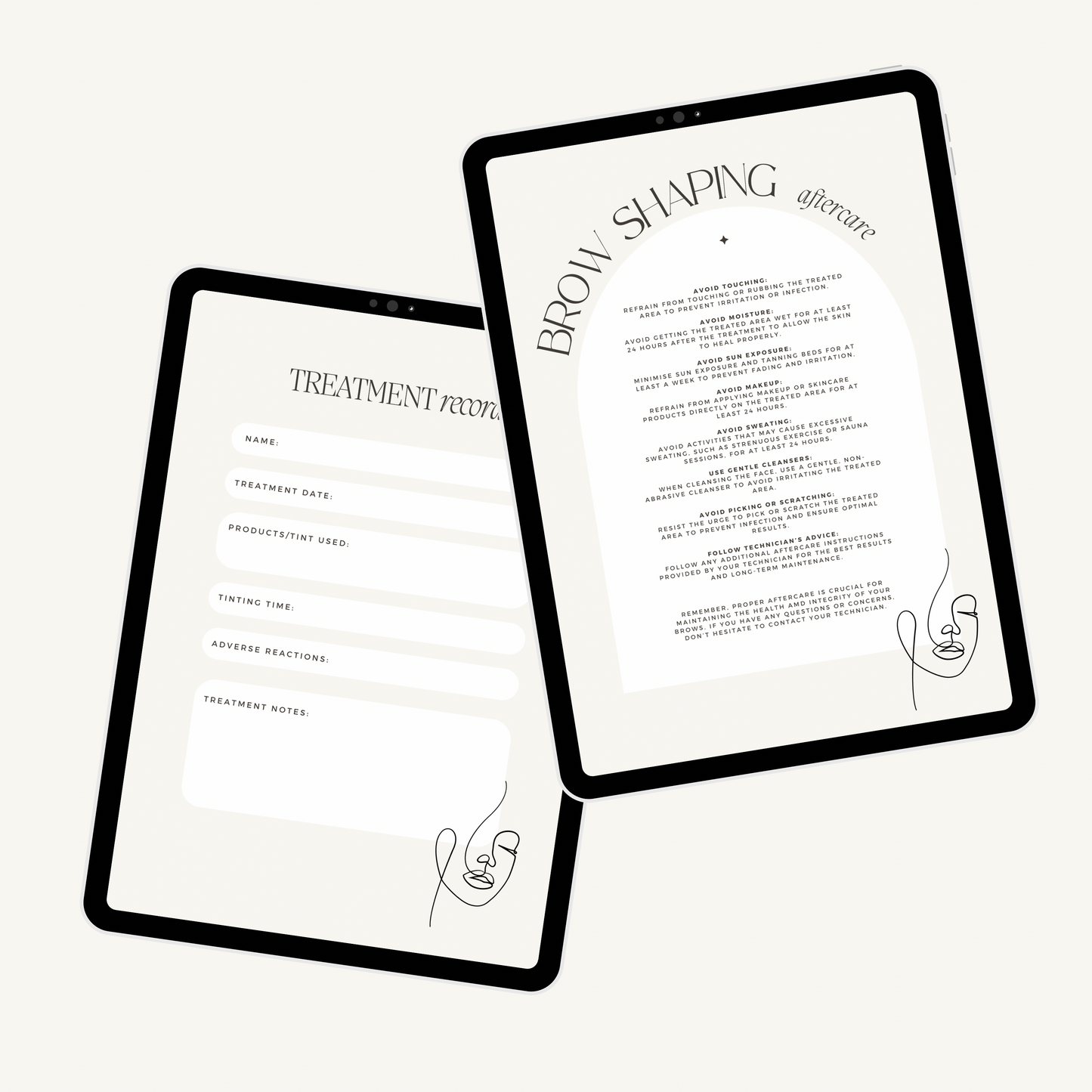 Brow Shaping Intake Forms