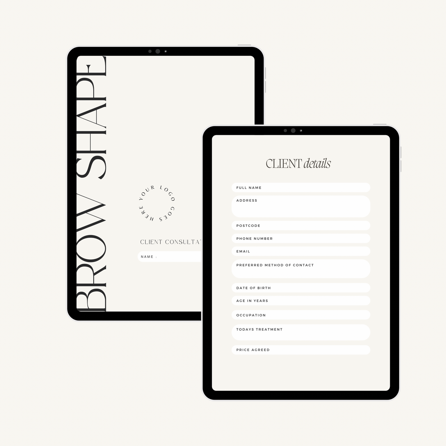 Brow Shaping Intake Forms