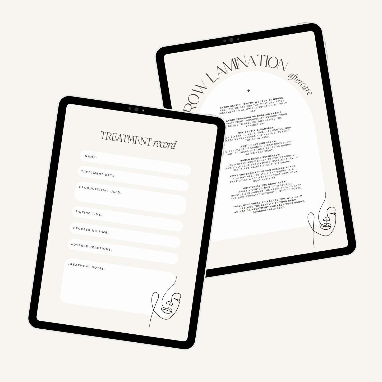 Brow Lamination Intake Forms